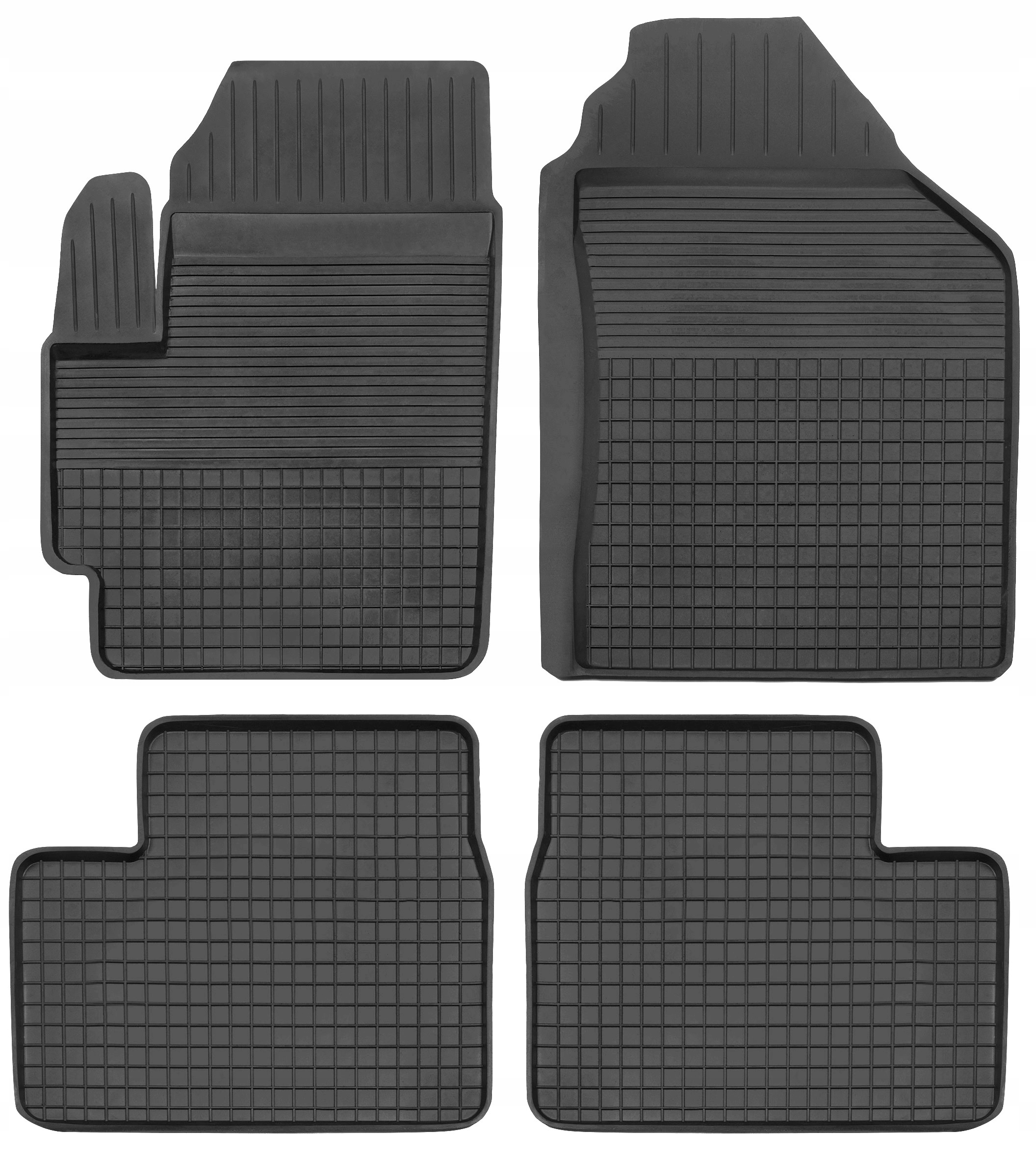 Dywaniki gumowe korytkowe 2 cm komplet do Toyota Yaris 4 IV 2020-