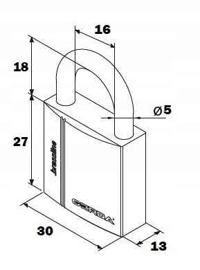 KŁÓDKA MOSIĘŻNA GERDA BRASS LINE KMZ S3010A Marka Gerda