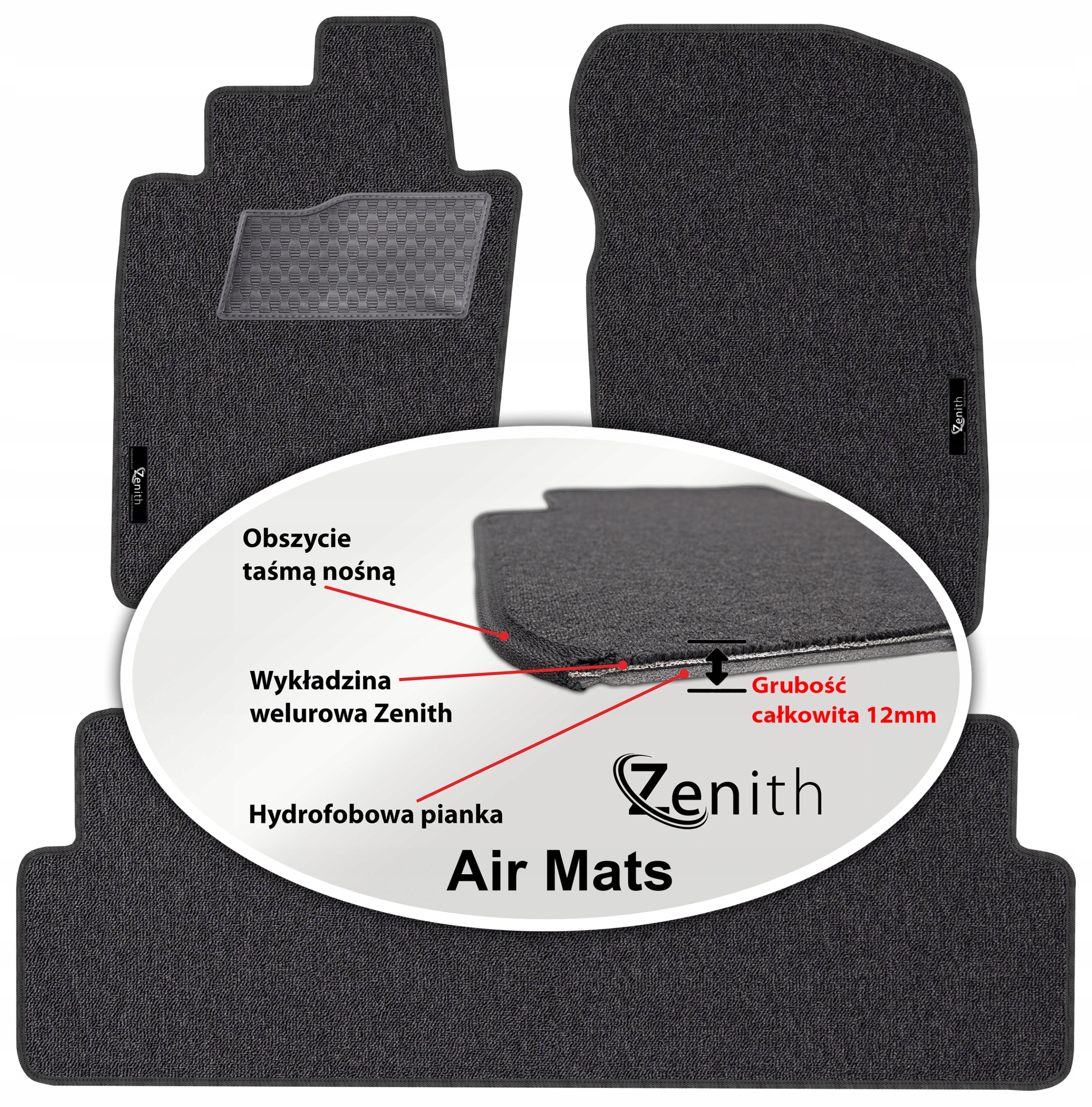 Toyota Corolla VI E90 89-93 Velúrové koberčeky do auta Zenith Air Mats