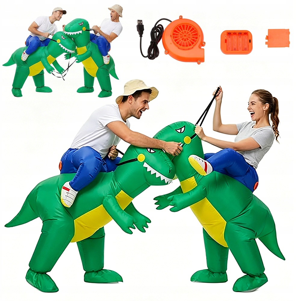 Kostým dinosaura samonafukovací nafukovací kostým t-rex karneval