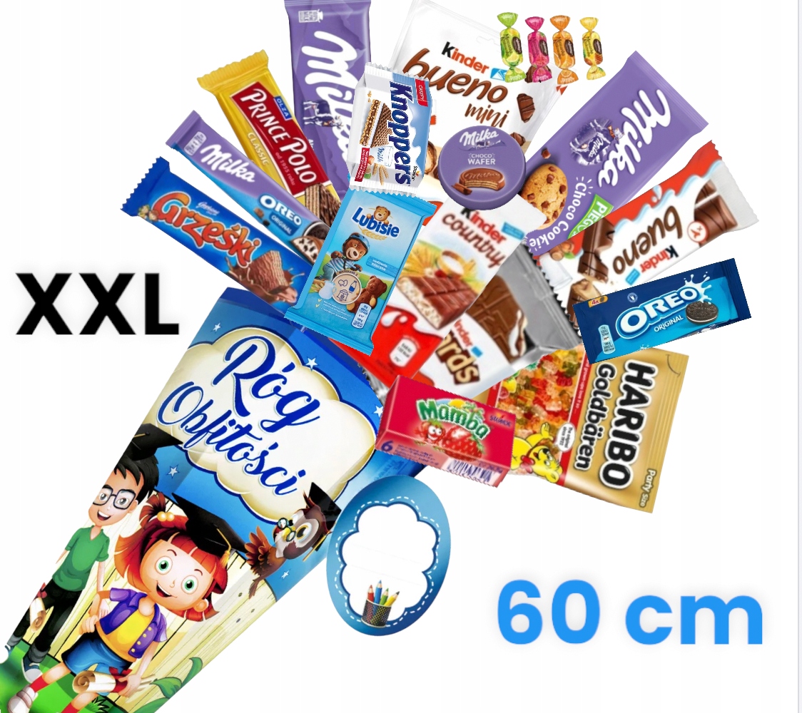 Pasowanie Róg Obfitości Tyta Rozpoczęcie Roku 60cm Dla przedszkolaka Ucznia