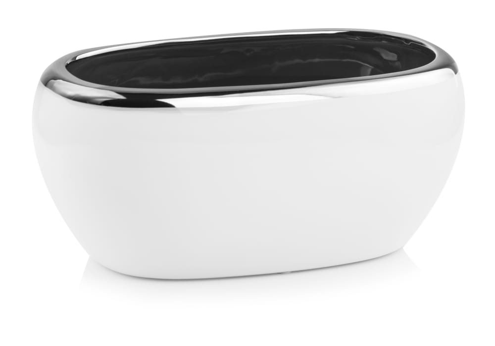 DONICZKA OSŁONKA CERAMICZNA SREBRNA RYNNA