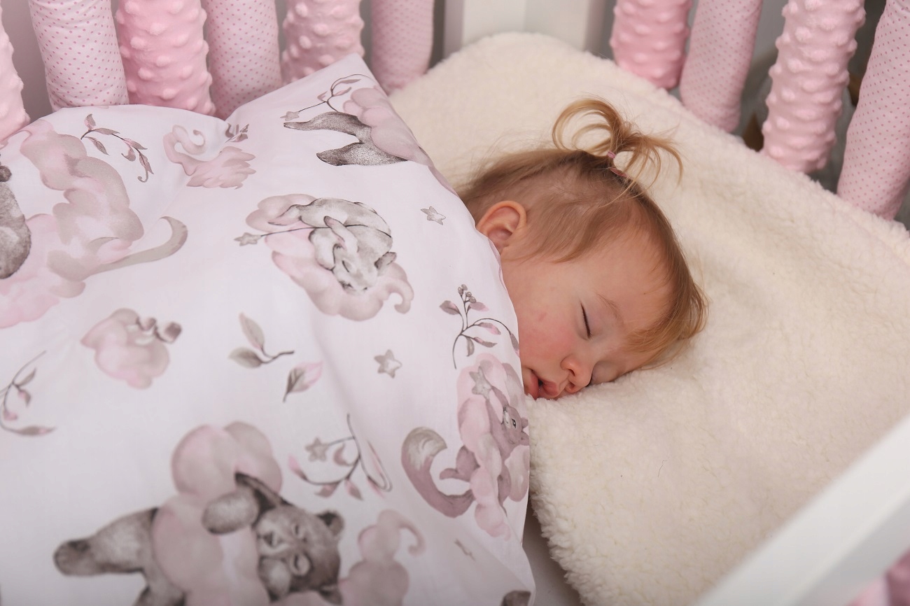 POŚCIEL 100x135 cm DO ŁÓŻECZKA DZIECIĘCA NIEMOWLĘCA 2EL BABYMAM Długość kołdry 135 cm