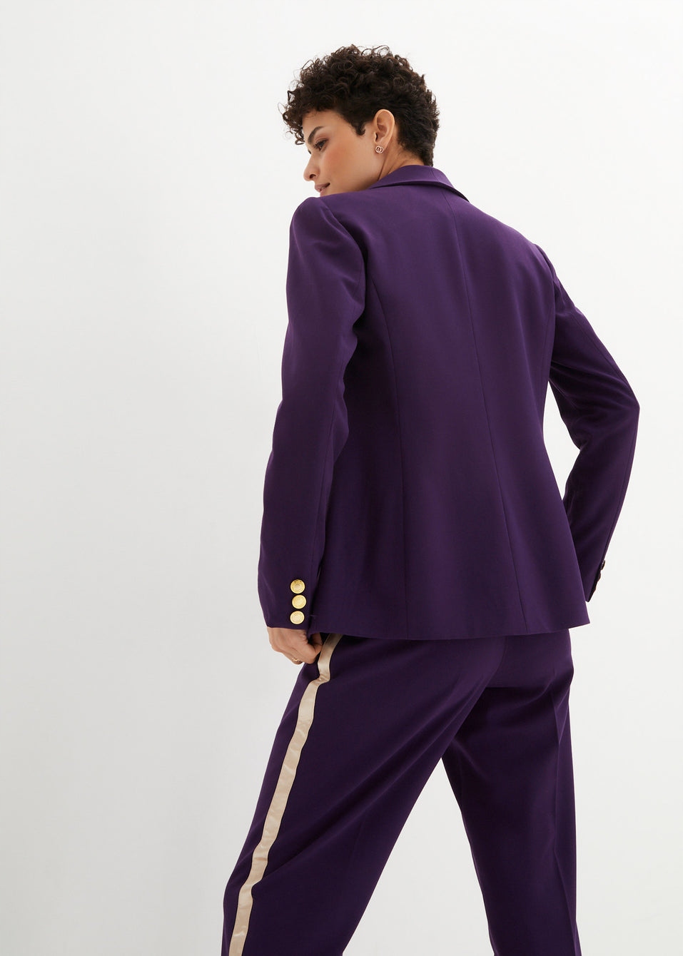 EA106 ŻAKIET DAMSKI ELEGANCKI WIECZOROWY NA GUZIK BONPRIX 44 JAGODOWY Rozmiar 44