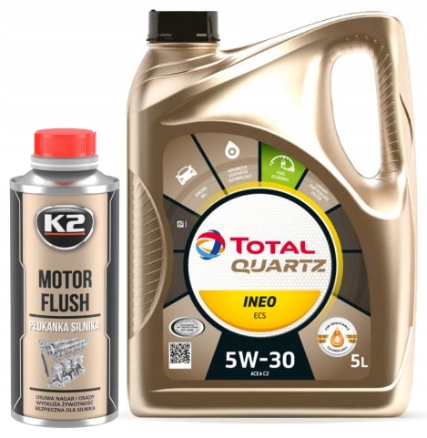 Olej Total Quartz Ineo Ecs 5W30 5L Płukanka Do Silnika K2