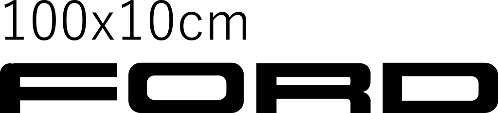 

Naklejka na samochód Ford 100x10cm