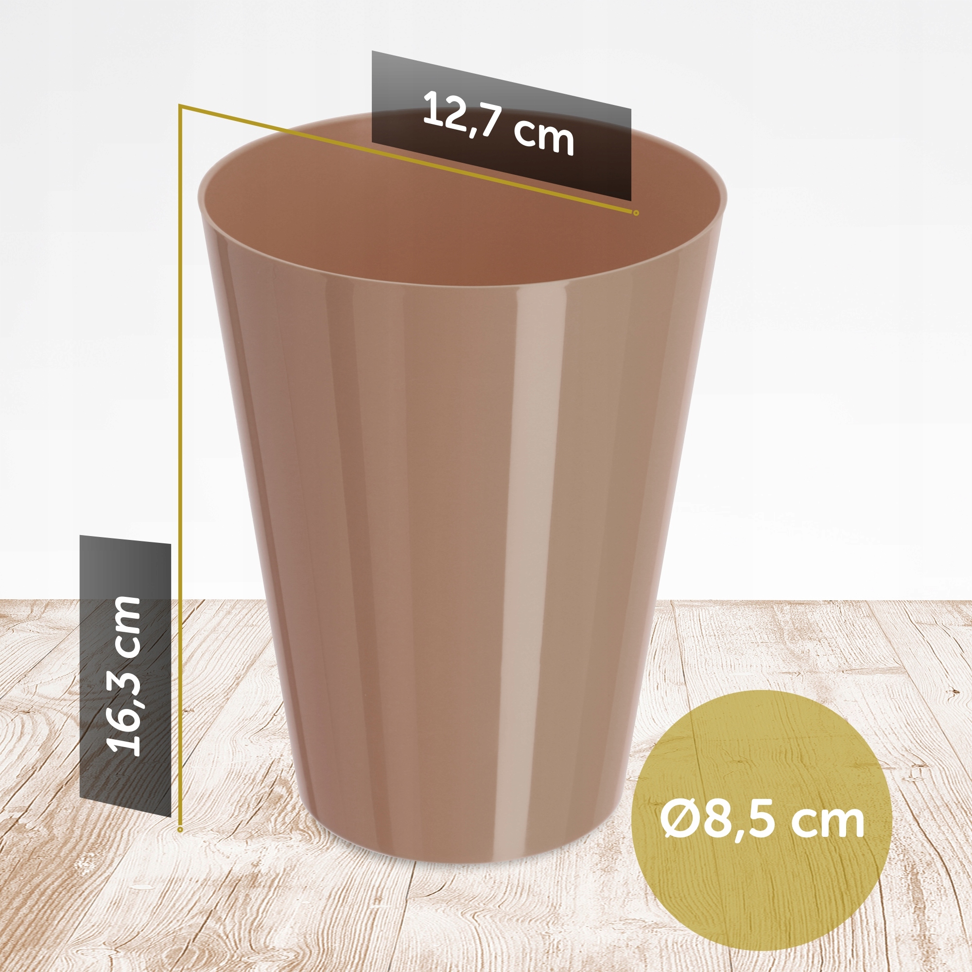 DONICZKA OSŁONKA NA STORCZYK KWIETNIK PLASTIKOWA KWIATY 13 CM BEŻOWA KADAX Rodzaj osłonka