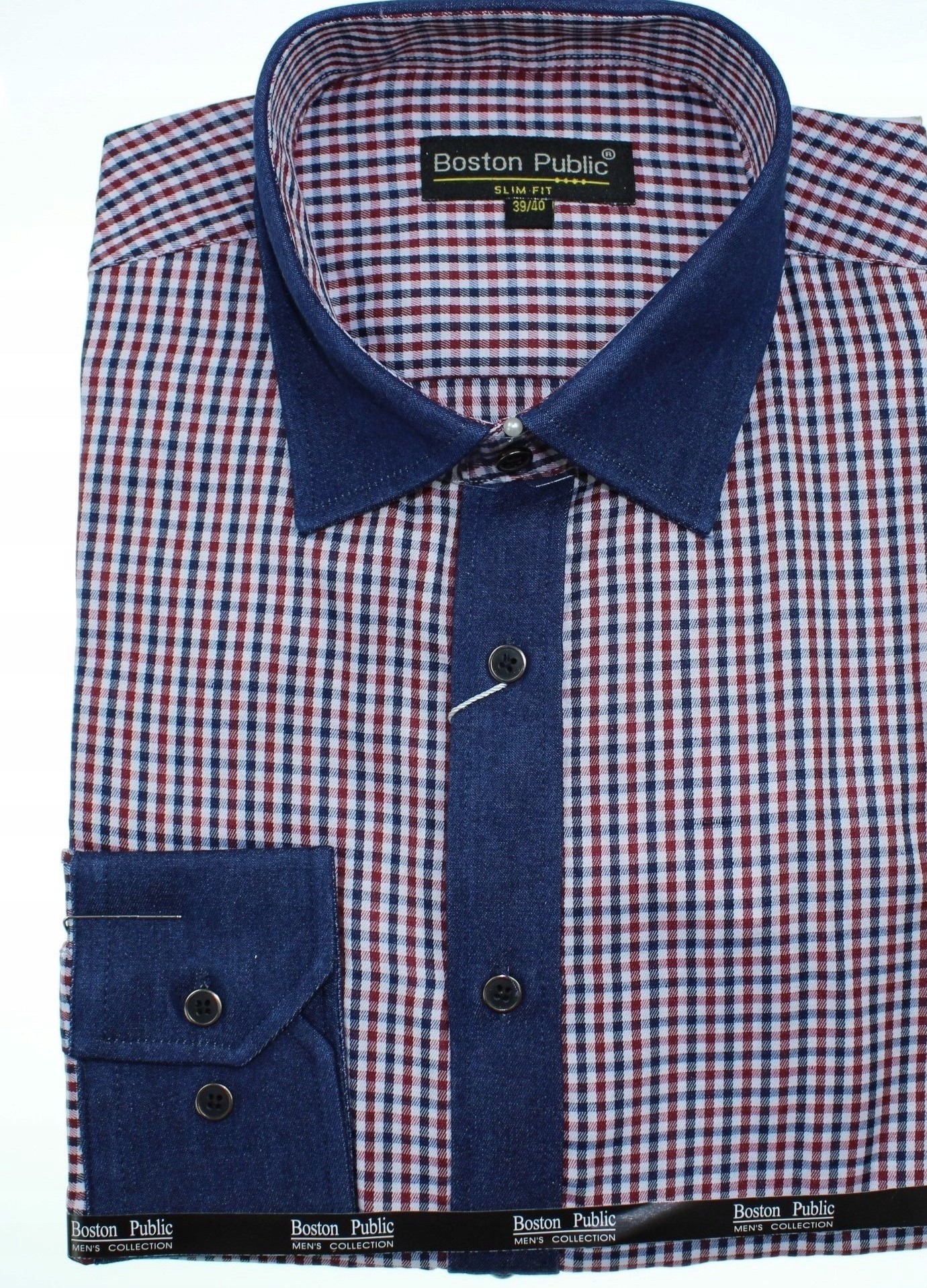 

Koszula Męska W Kratę KB9 40/41