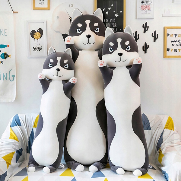 DŁUGI PIES PODUSZKA MASKOTKA PLUSZOWA HUSKY 70 CM Kod producenta długi pies poduszka maskotka
