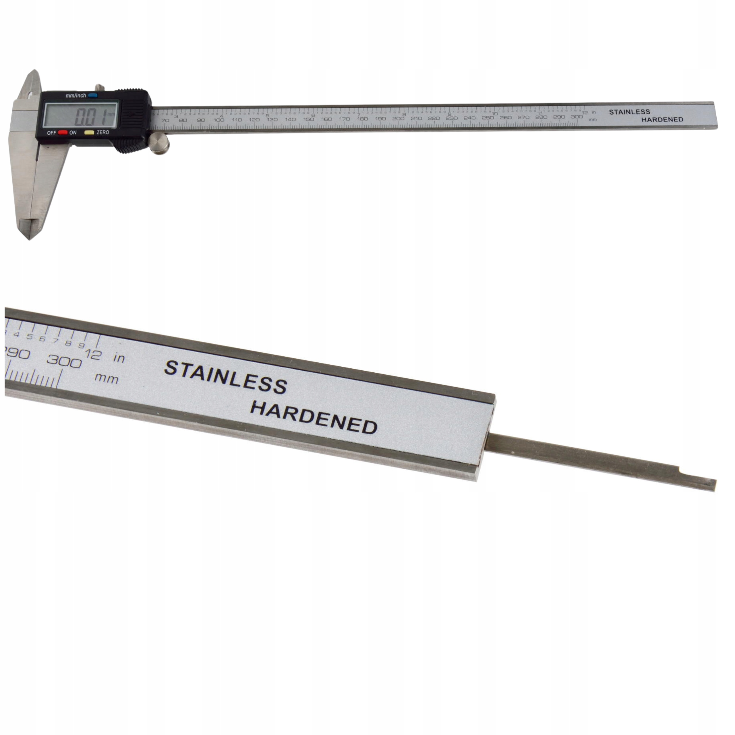 SUWMIARKA ELEKTRONICZNA DWUSZCZĘKOWA 0-300mm 0.01mm PLUS ETUI GEKO Dokładność pomiaru 0.01 +/- mm