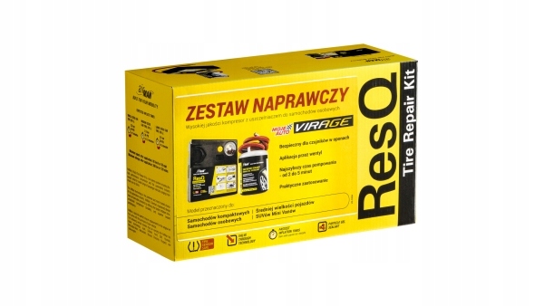 KOŁO ZAPASOWE - ZESTAW NAPRAWCZY (USZCZELNIACZ 450ML + KOMPRESOR) / VIRAGE