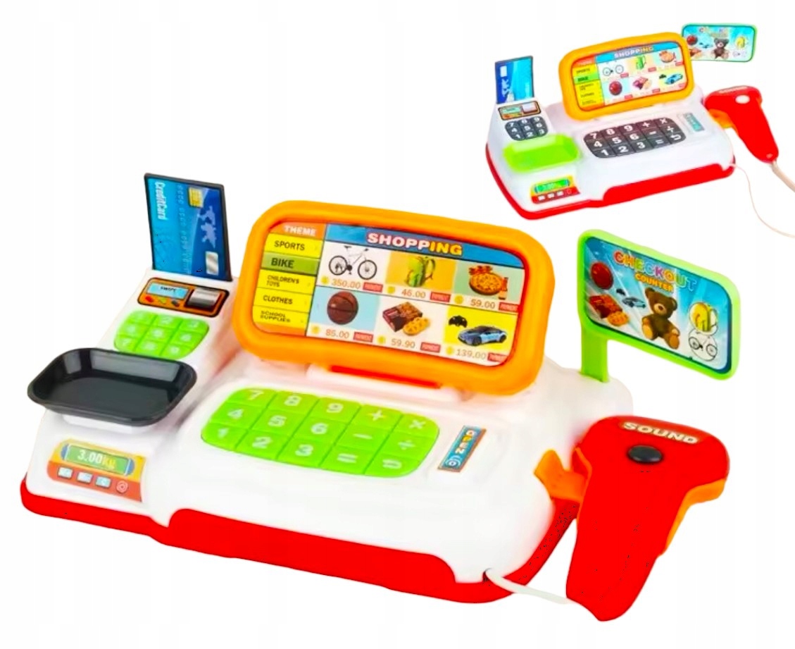 KASA SKLEPOWA DLA DZIECKA, Kasa Zabawki Edukacyjne dla Dzieci, Prezent EAN (GTIN) 5906122422506