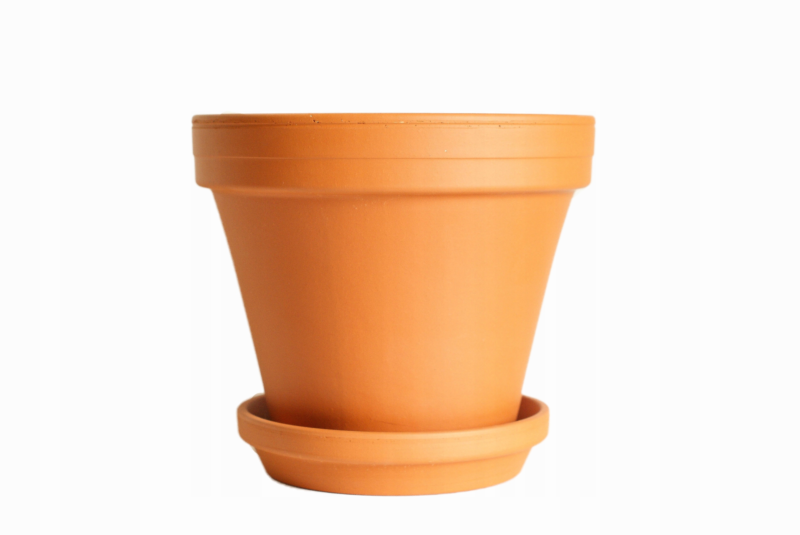 

Mała doniczka 12 x 10,5 cm terakota, z podstawką