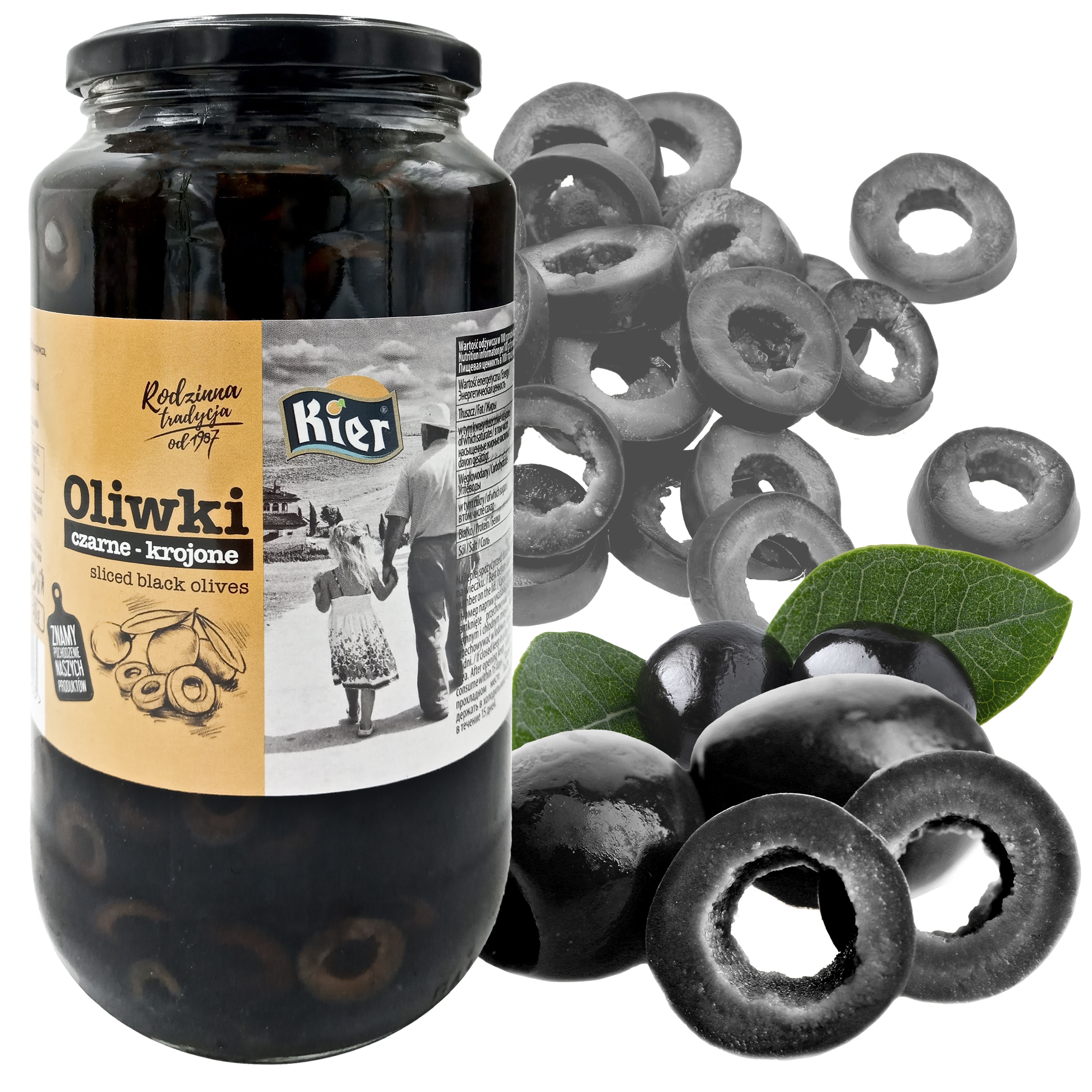 

Oliwki Czarne 935ml Krojone hiszpańskie Kier