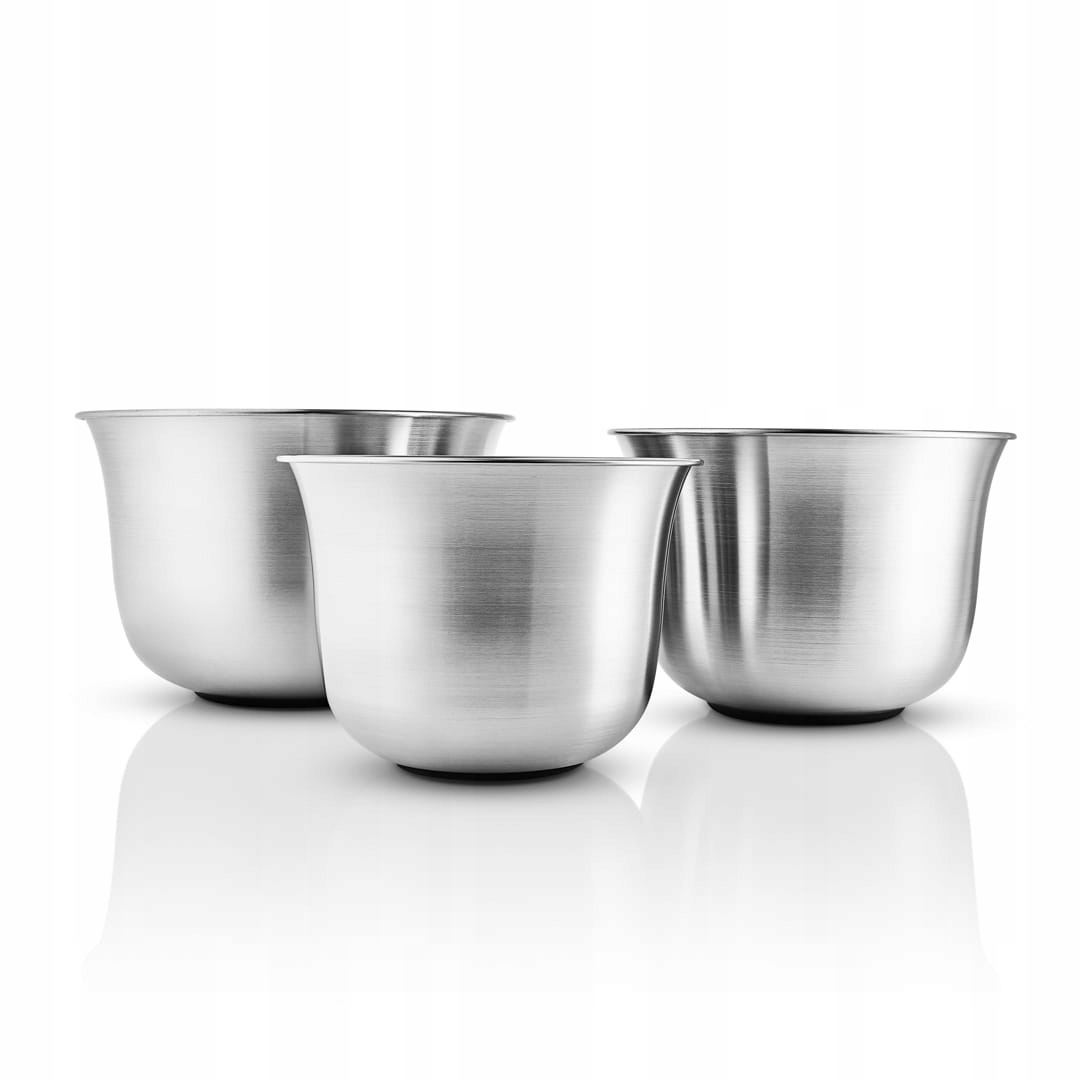 Eva Solo Green Tools Ocelové Misky Kuchyňské Sada 3 misek Stříbrná