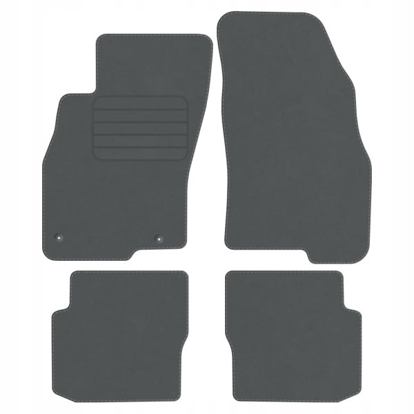 Fiat Punto 12-18 velurové koberce Comfort Šedé