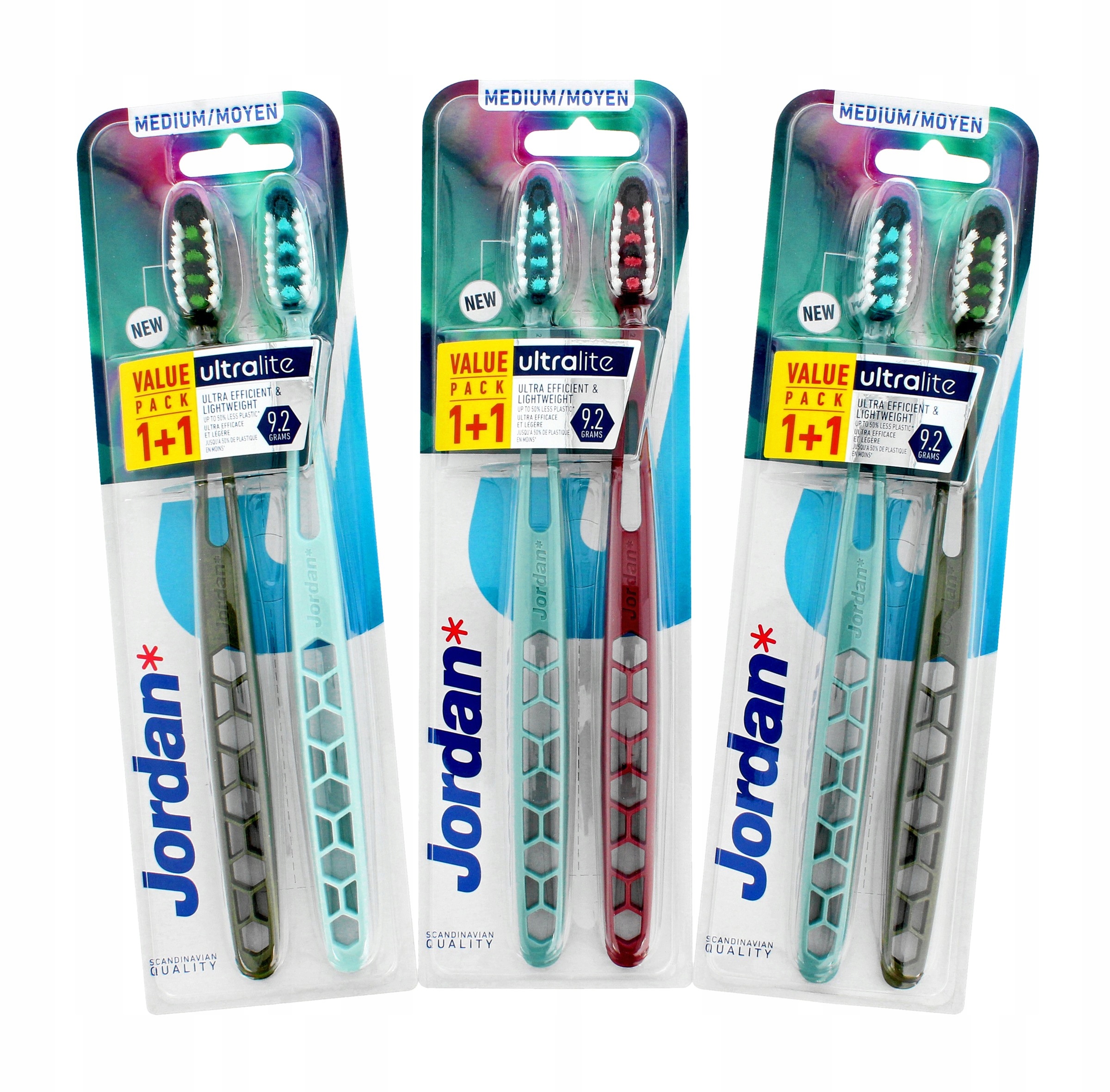 

Jordan Ultralite Szczoteczka do zębów Duo medium