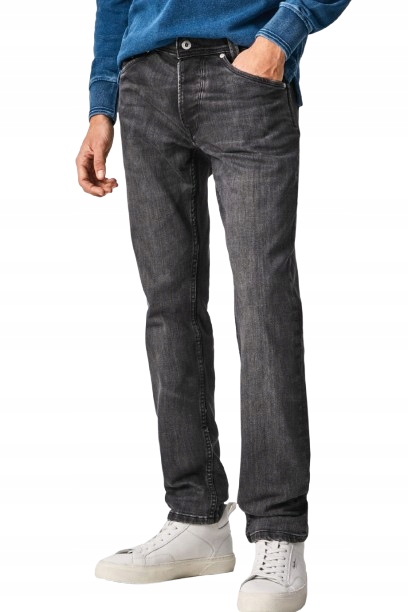 Pepe Jeans Šedé Džíny Jednoduché S Oděrkami Pánské 28/34 Xqe