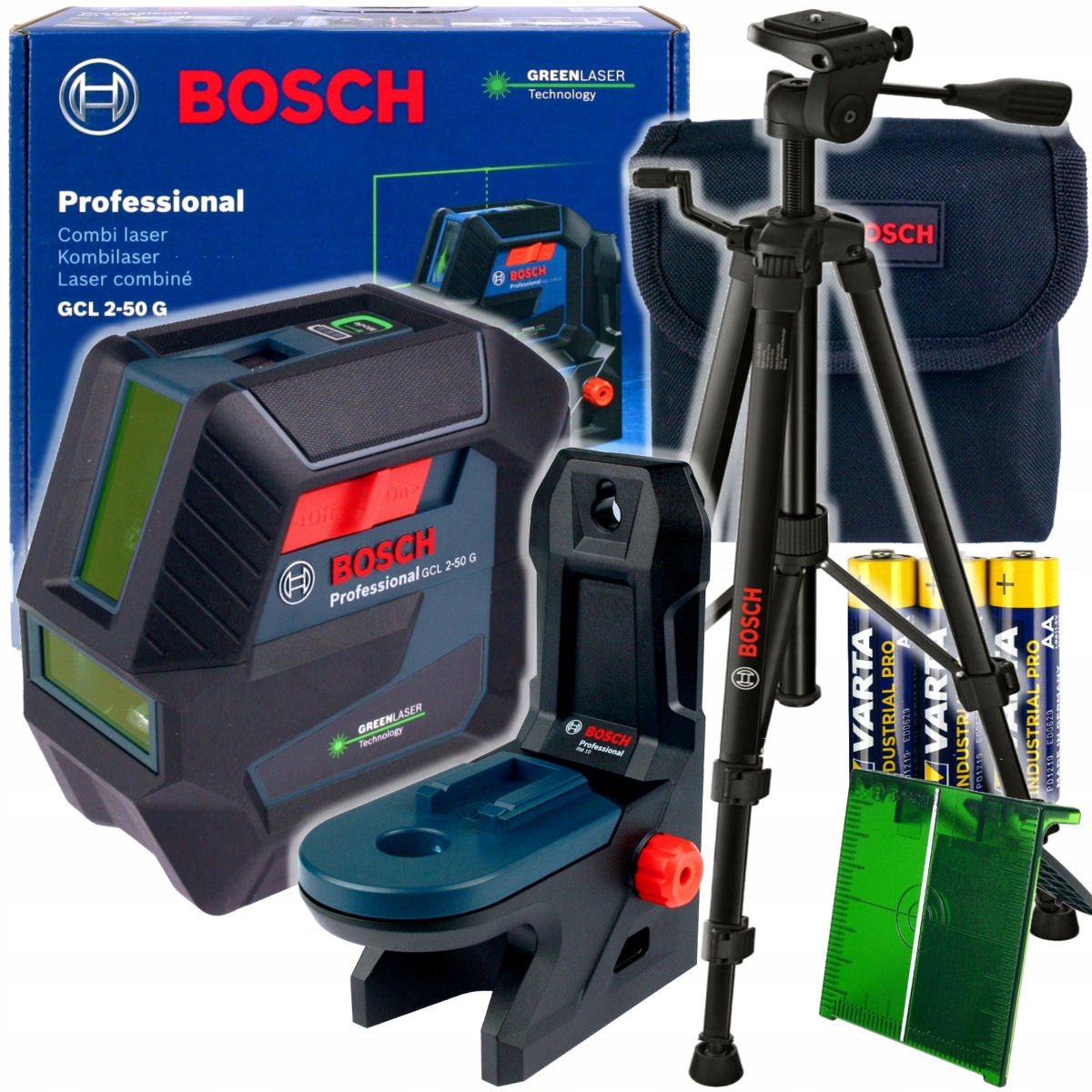 

Laser Gcl 2-50 G Bosch Uchwyt Statyw Bt 150