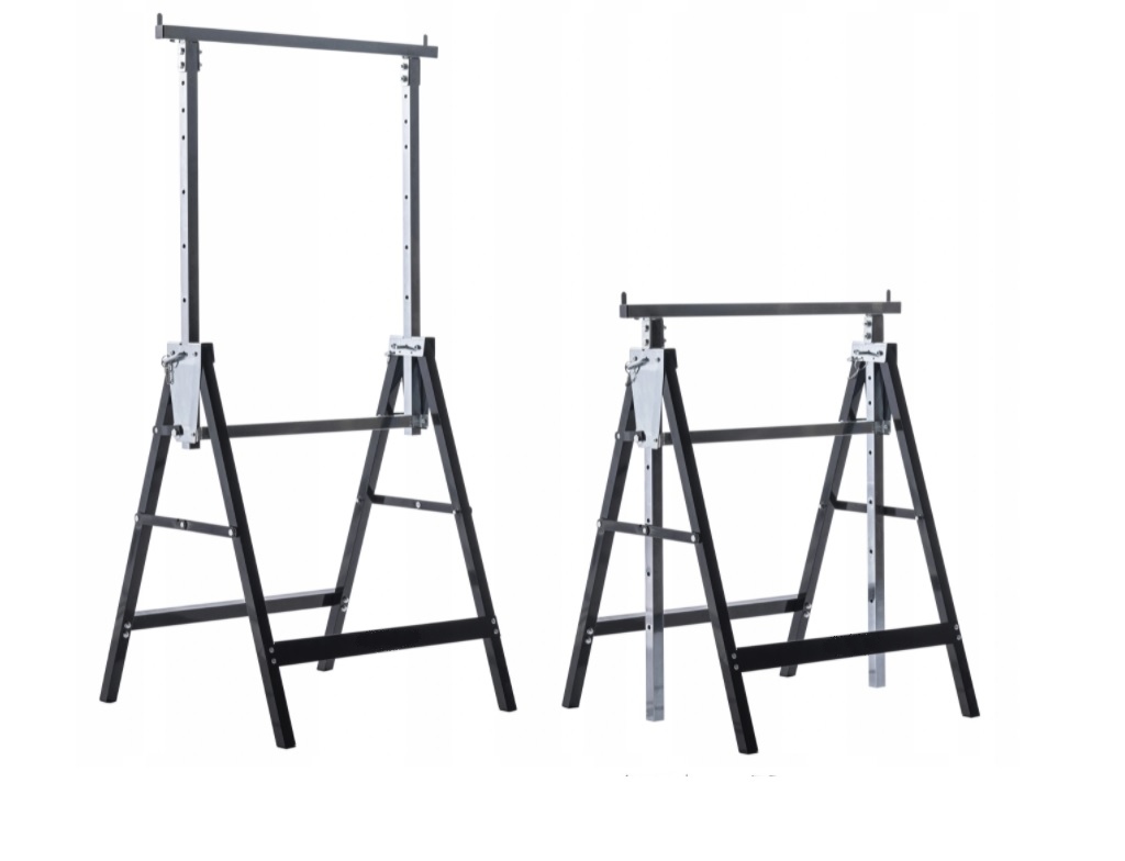 KOBYŁKA STOJAK KOBYŁKI STOJAKI PODPORA KOZIOŁEK 2szt KOMPLET DO GARAŻU Kod producenta 2 SZT STOJAK KOZŁY REGULOWANE