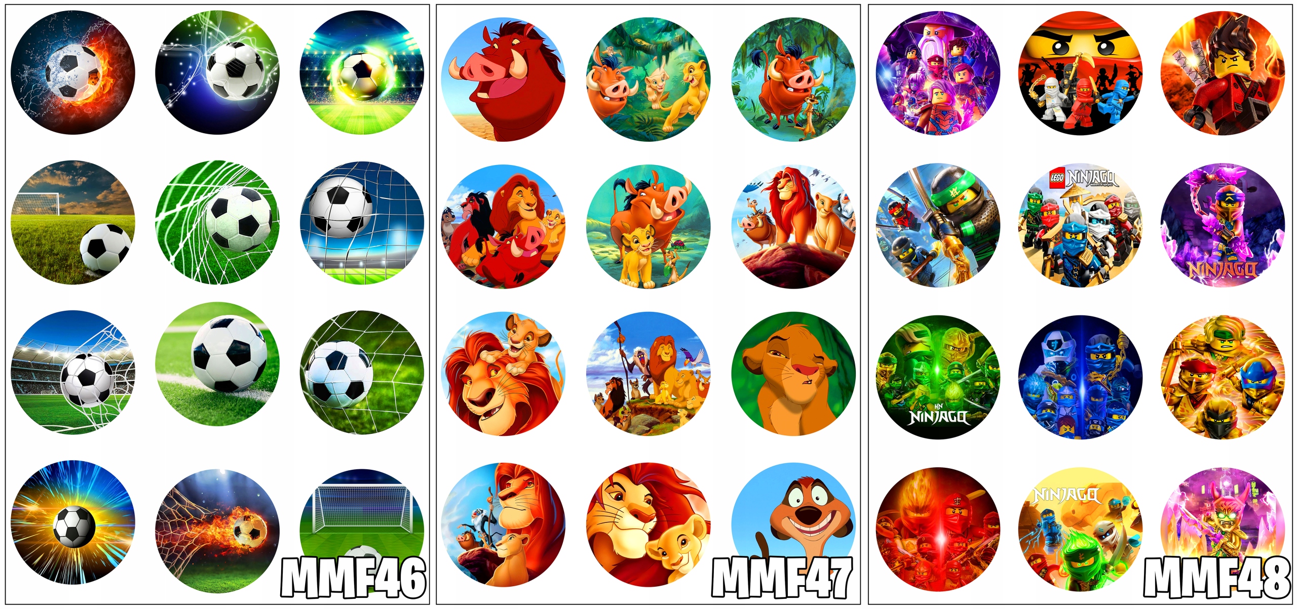 OPŁATEK NA MUFFINKI CIASTECZKA FORTNITE 12 SZT Typ opłatek na tort