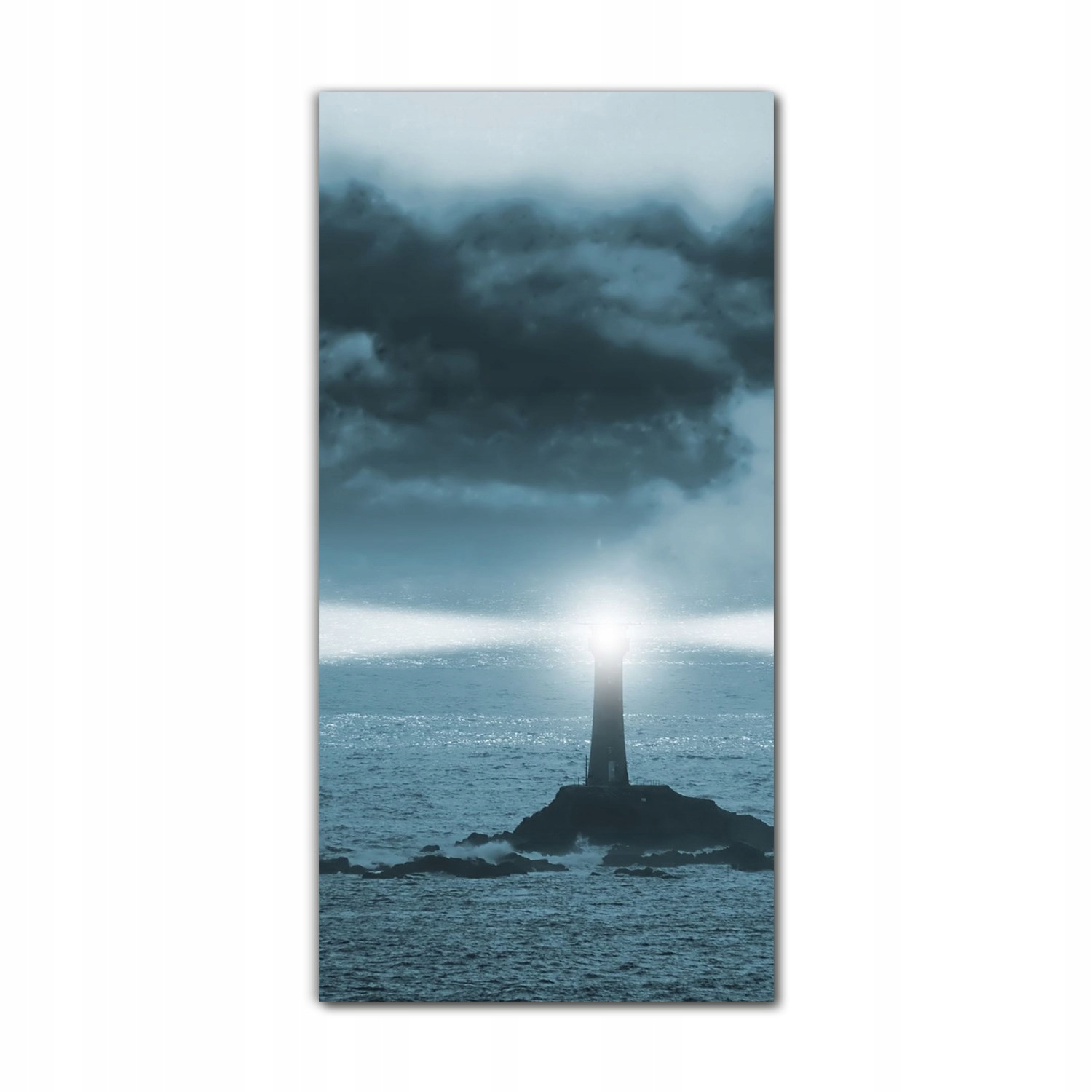 

Foto szklane na ścianę 70x140 Noc latarnia morska