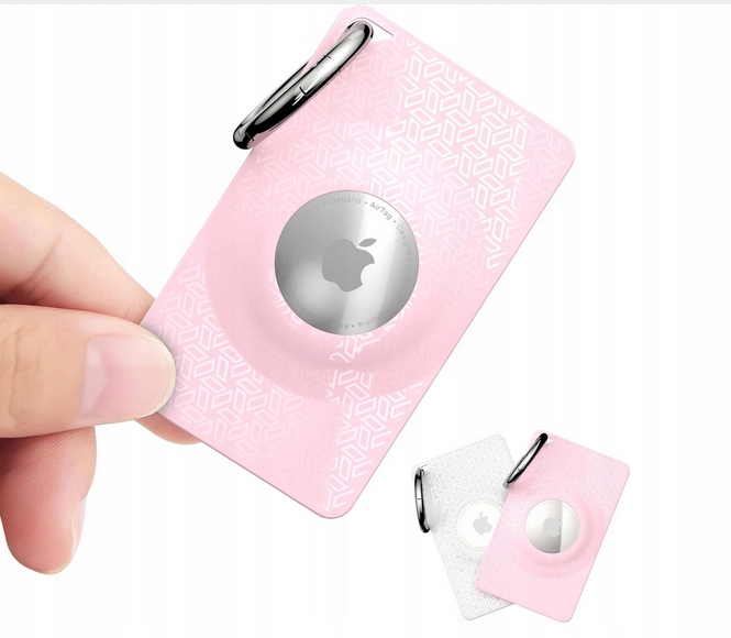 2x ETUI KARTA DO PORTFELA NA LOKALIZATOR AirTag czarny