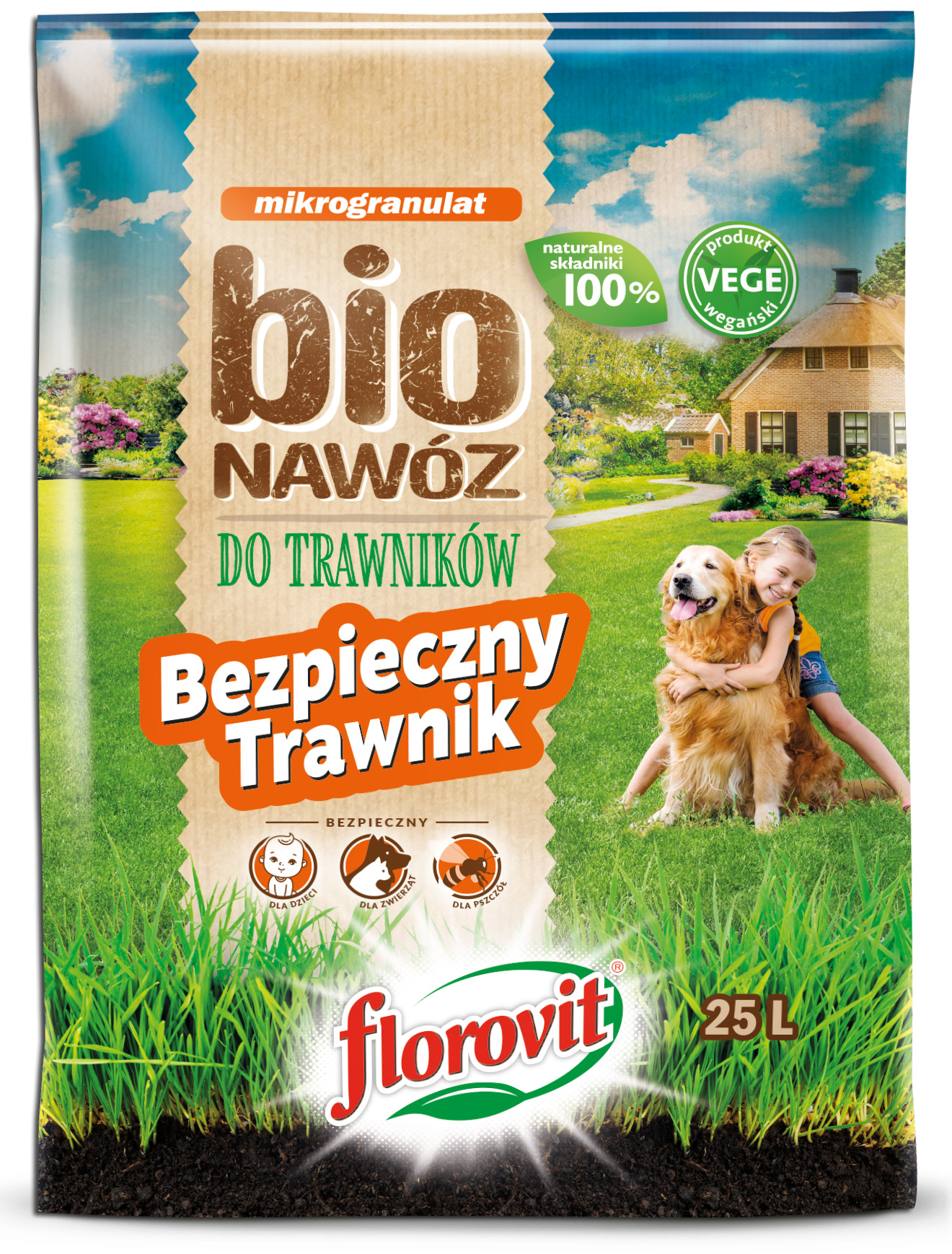 

Florovit Nawóz Bio do Trawnika Trawy Wiosenny 25L