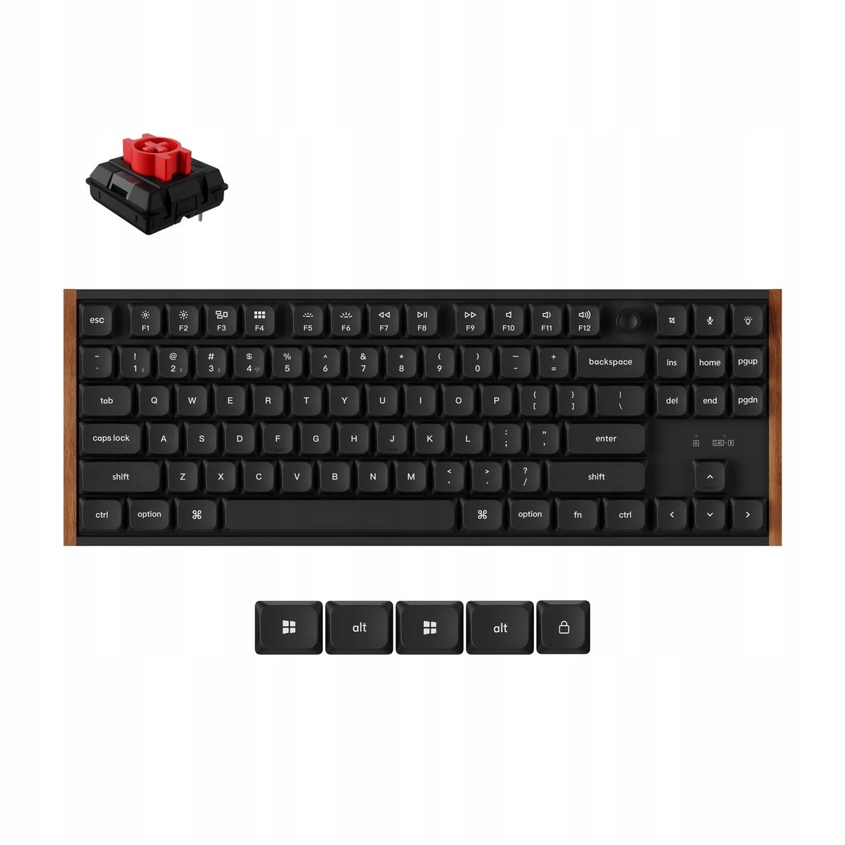 Mechanická bezdrátová klávesnice Keychron K1 Ultra 8K, K1U-H1