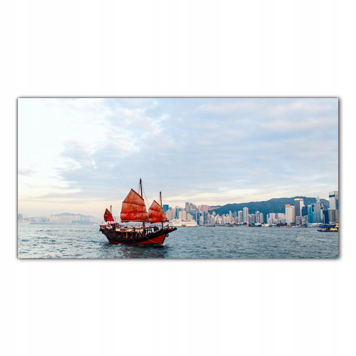 

Obraz Szklany Foto-obraz Statek Hong Kong 100x50