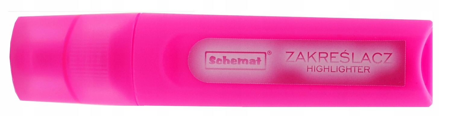 Zakreślacz do Papieru Pisak Marker do Podkreślenia Różowy 1 szt. Schemat Kolor różowy