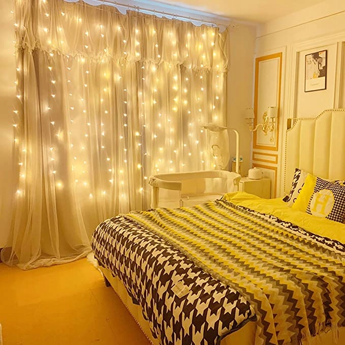 KURTYNA ŚWIETLNA CIEPŁE 300 LED 3x3 USB ŚWIĄTECZNE CHOINKOWE GIRLANDA PILOT Marka ARSA GO