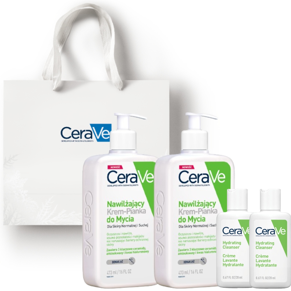CeraVe Zestaw Krem-Pianka Nawilżający do Mycia 473ml x2