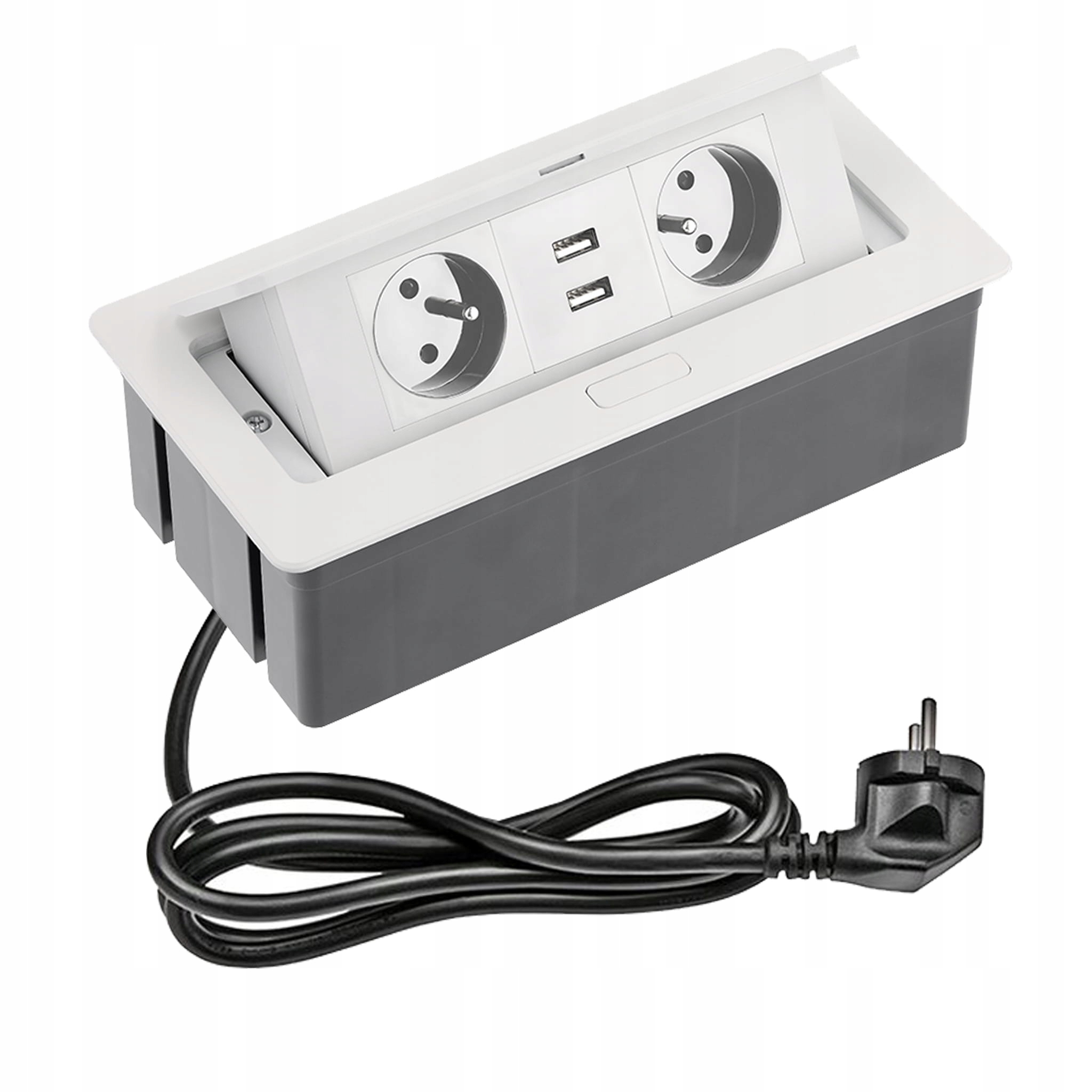 

Gniazdo Podwójne Chowane W Blat Nablatowe+ Usb