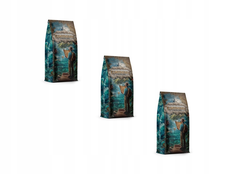 Kawa ziarnista Blue Orca Coffee Continents 2 3 x 1 kg