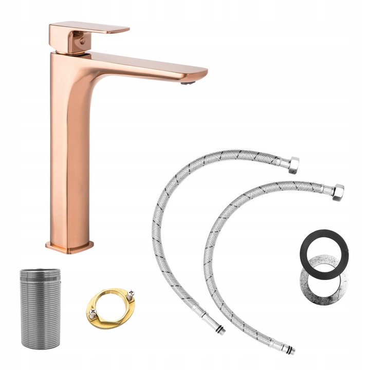 BATERIA UMYWALKOWA WYSOKA GOLD ZŁOTA MIEDZIANA CUB Kolor złoty