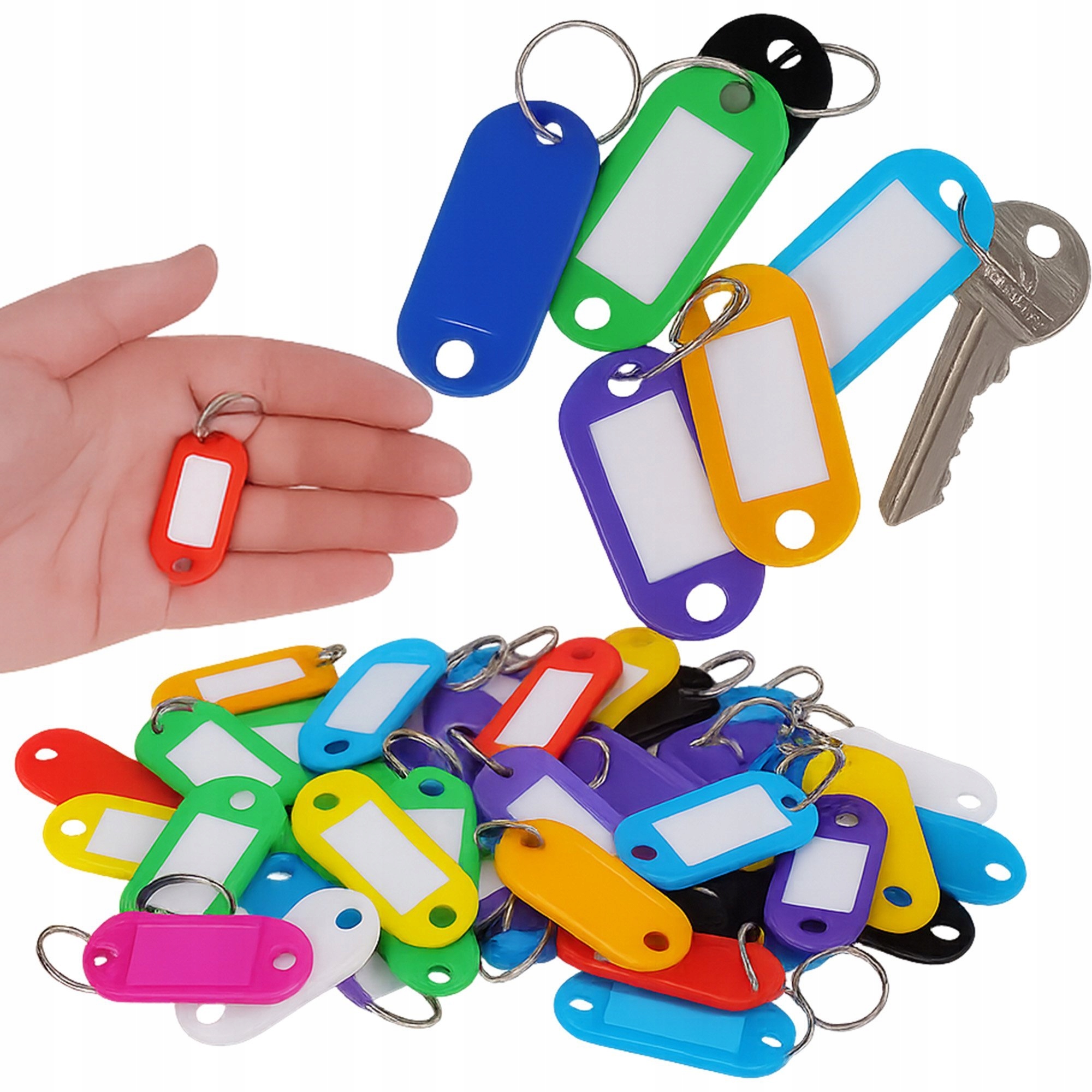 ID БРЕЛКИ БРЕЛКИ ДЛЯ КЛЮЧЕЙ ОРГАНИЗАЦИЯ ДЛЯ ДОМАШНЕГО ОФИСА 100ШТ