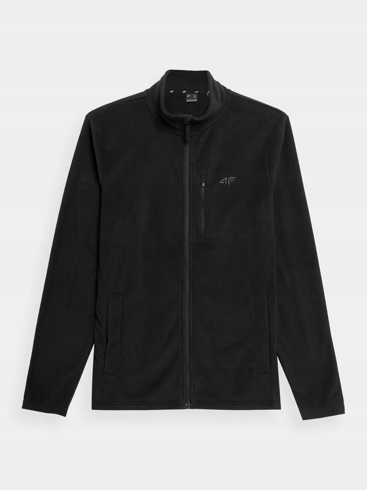 BLUZA POLAROWA MĘSKA 4F TERMOAKTYWNA POLAR SS23M054 Dekolt stójka