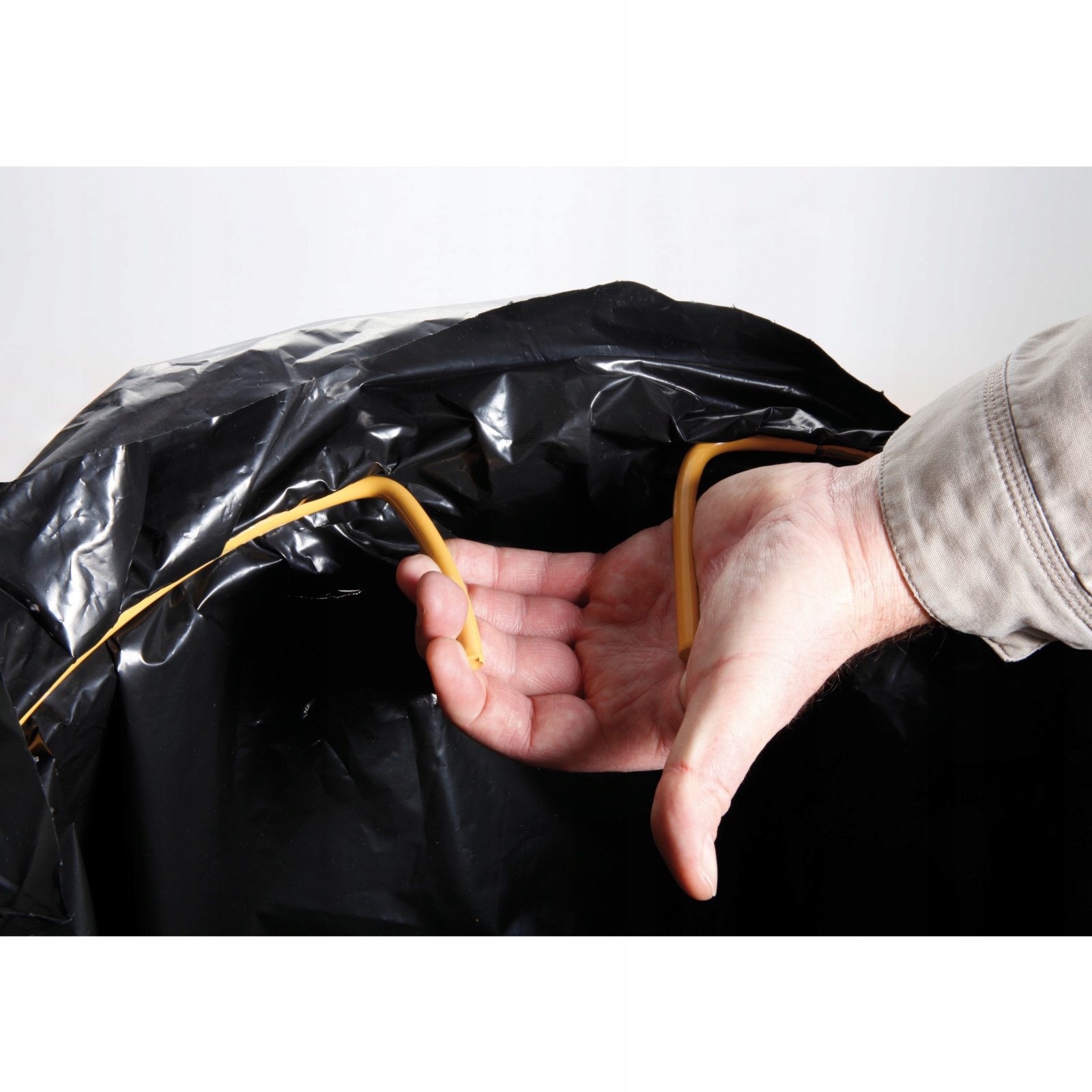 Metalowy stojak cateringowy na worki na śmieci z żelaznym wiekiem 120l Pojemność 1 l