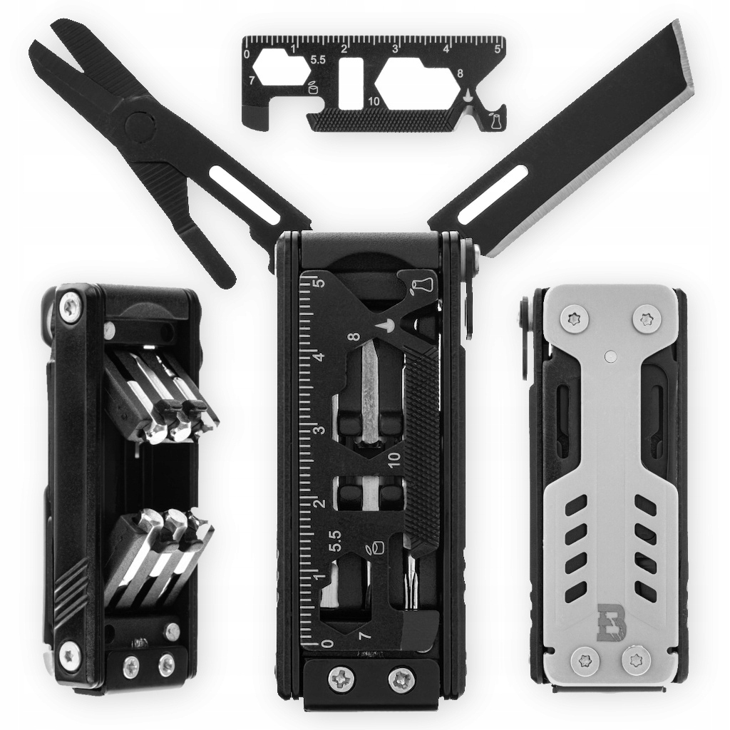 Multitool Narzędzie Wielofunkcyjne brelok Edc Badger Outdoor Slip 14 w 1