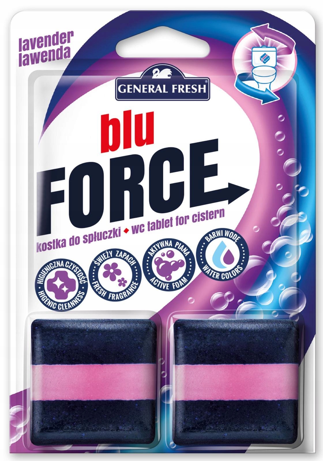 

Kostka barwiąca do spłuczki Blu Force 2x50g lawend
