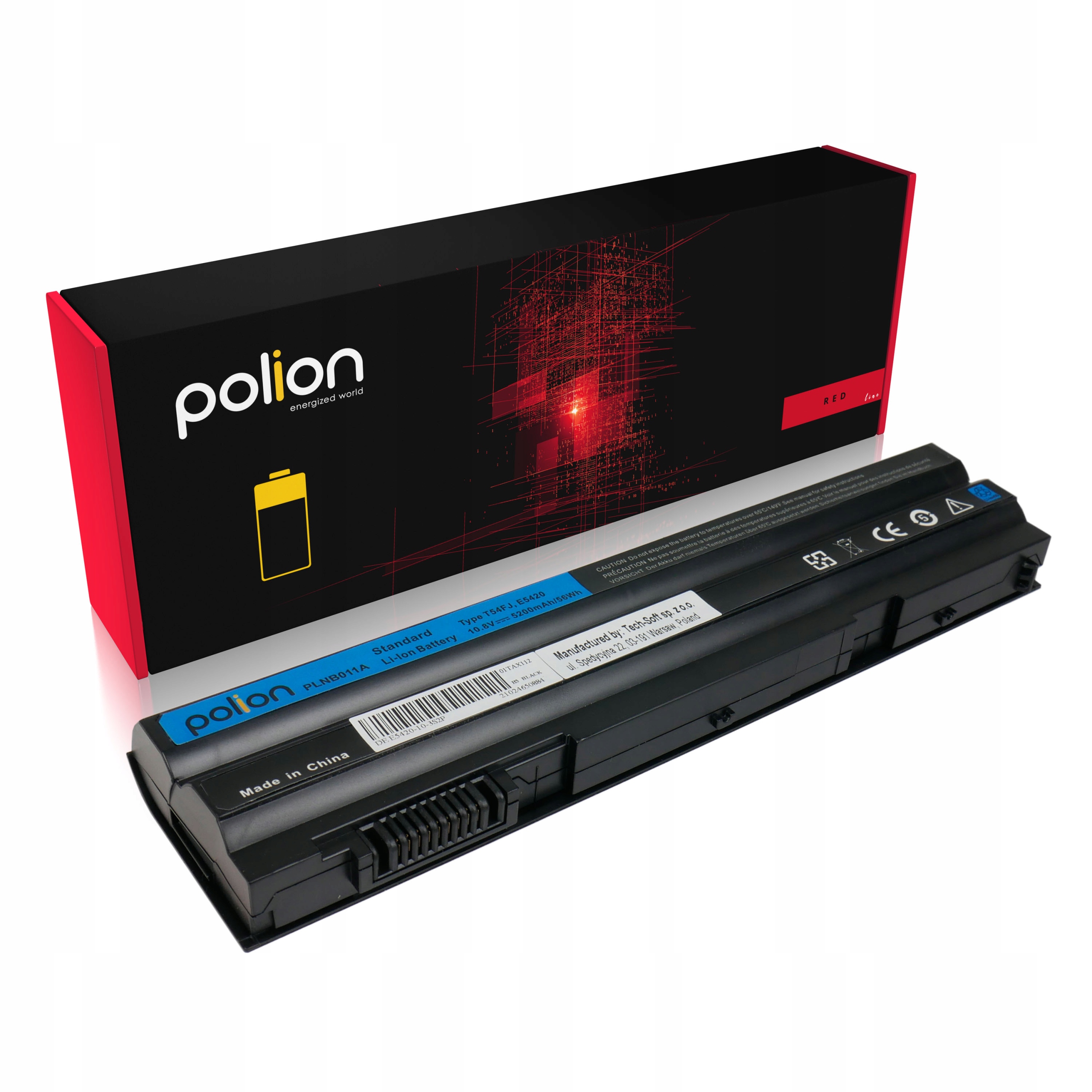 Baterie T54FJ pro Dell E5420 E5430 E5520 E5530 E6420 E6440 E6540 5200 mAh