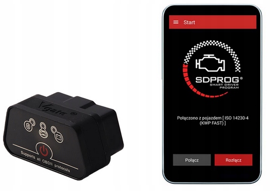 Interfejs BT 4.0LE OBD2 ELM327 iOS Android SDPROG Marka SDPROG