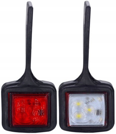 

Lampa Obrysówka Wisząca Biało Czerwona Komplet