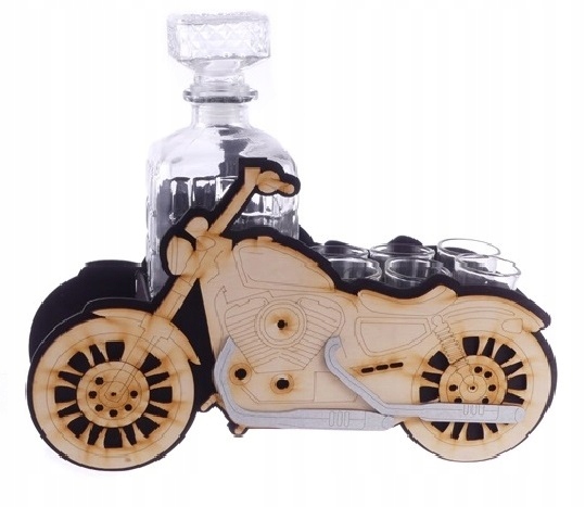 

Zestaw Stojak Karafka Kieliszki Motor Chopper
