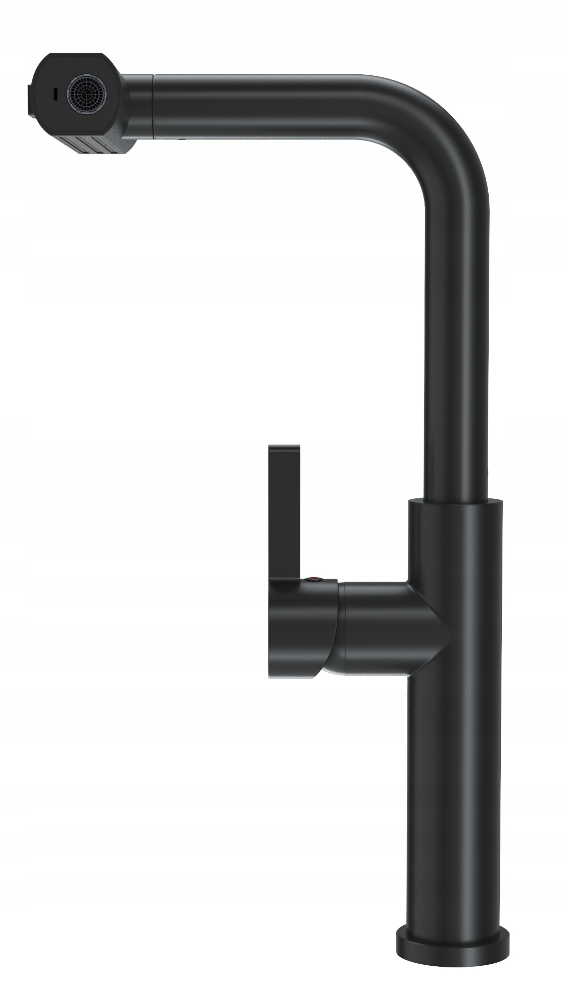 Čierny Kuchynský Kohútik S Výsuvným Výtokom, 3 Prúdy Vody, Batéria Giro