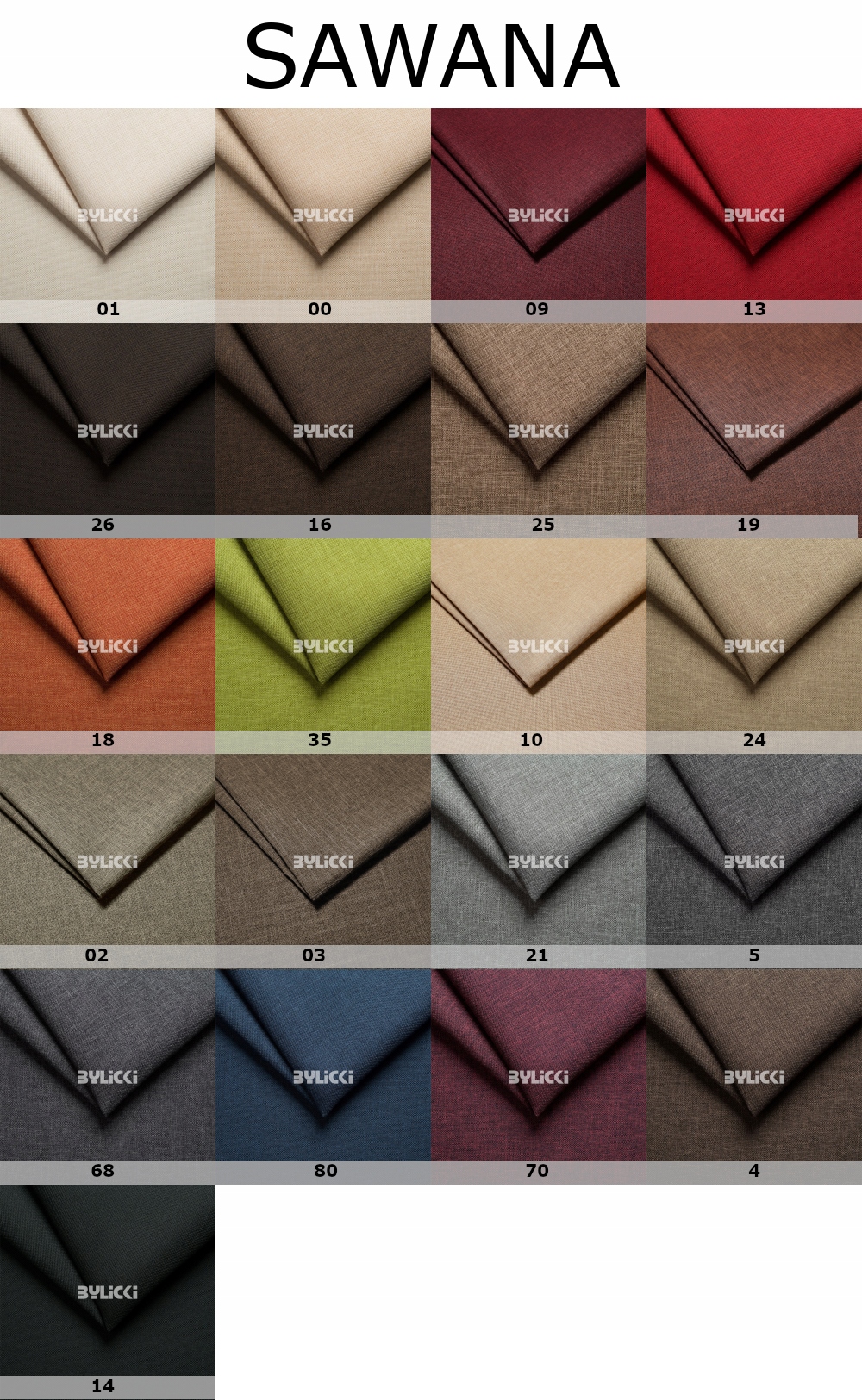 Próbki tkanin do mebli Nawstol