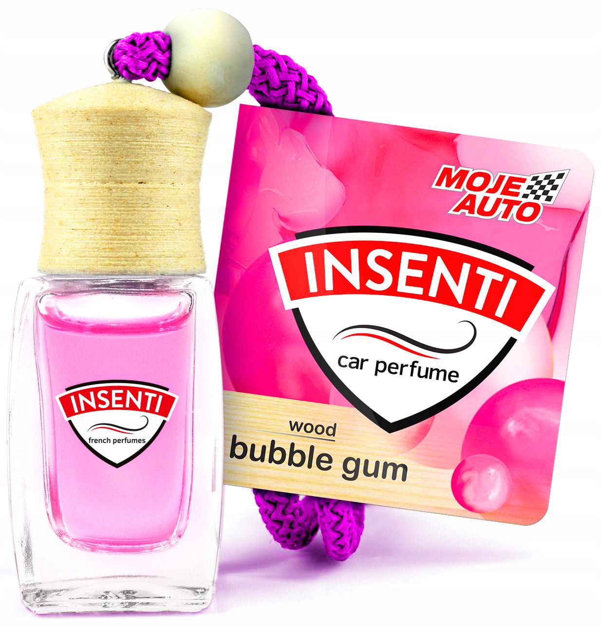 

Moje Auto Insenti Wood Zapach Guma Balonowa