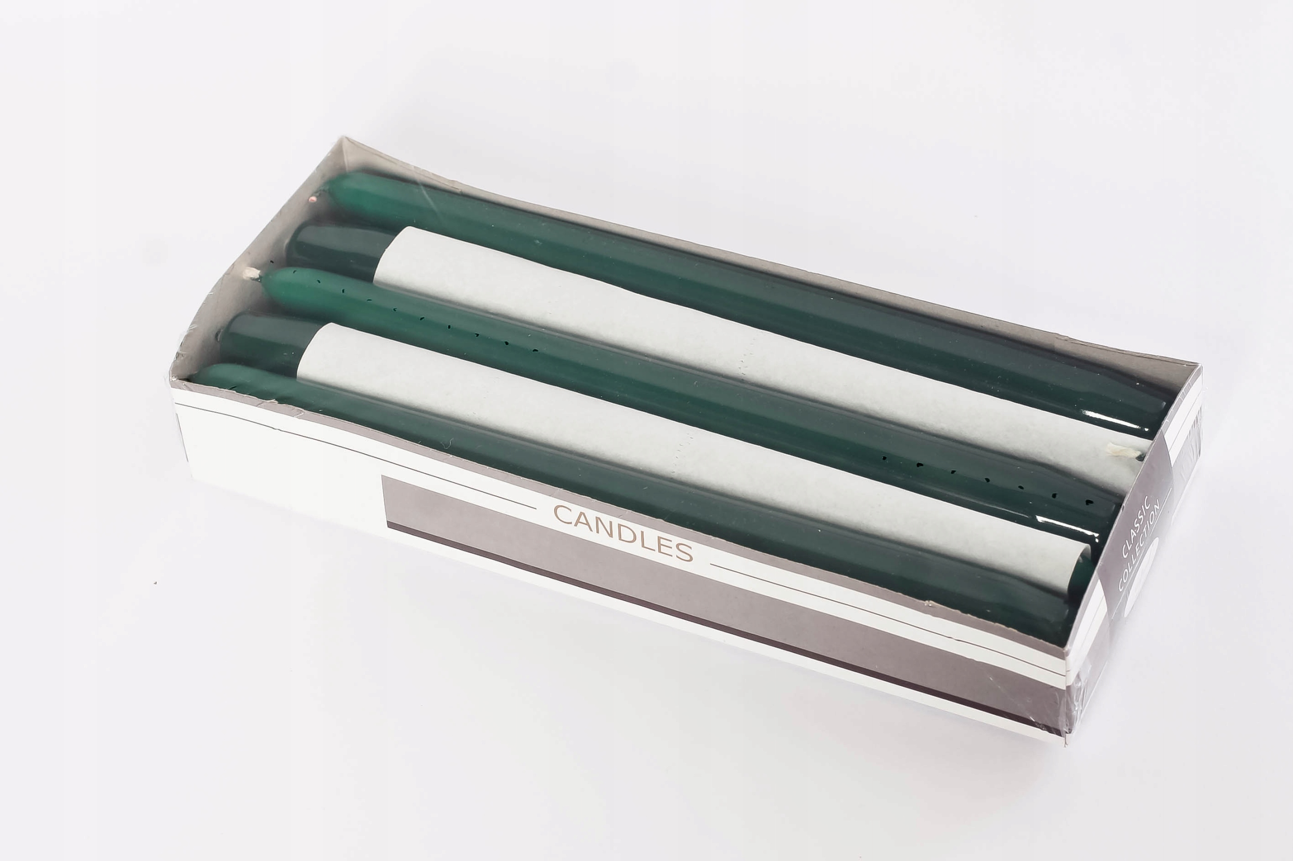 

Świece stołowe choinkowa zieleń 240/22 mm 10 szt