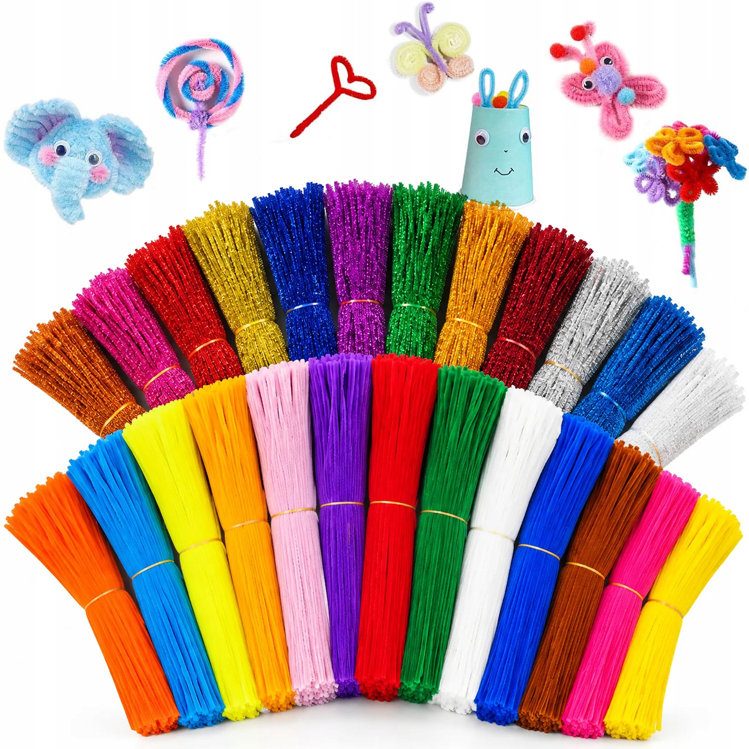 2500 X Kreativní Drátky Ozdobné Drátky Na Zdobení Vytěráků 30 CM 6 MM